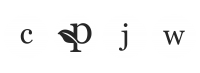 CPJW logo; circles each with their own letter