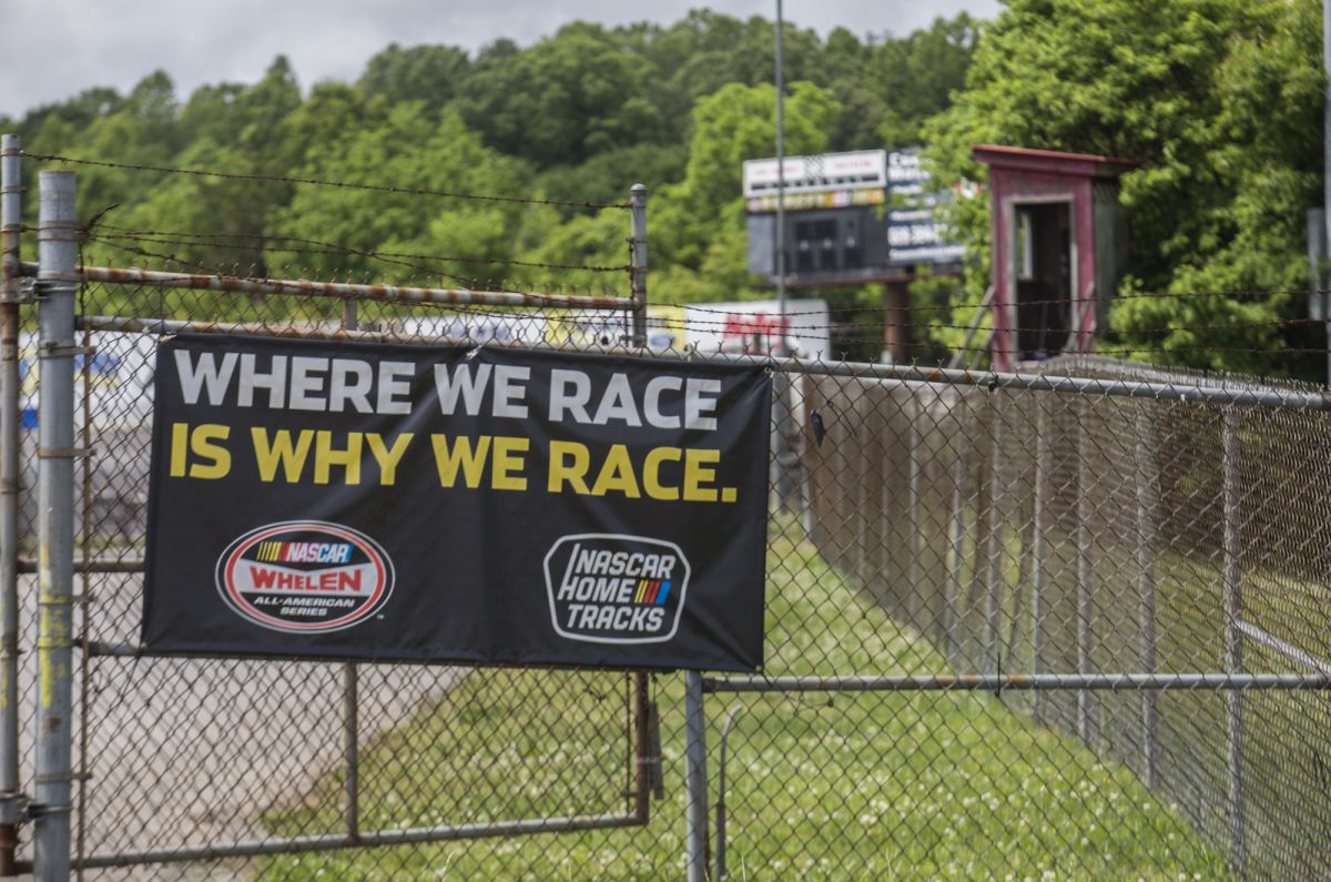 The entry onto the infield emphasizes the heart and soul of Hickory Motor Speedway and its importance within NASCAR culture.