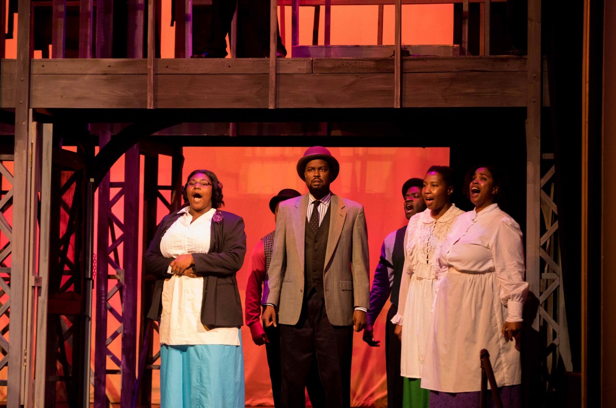 Harper singing as Coalhouse next to his sister Kayla Harper. He said, “She's just the biggest ball of love and everybody just likes her.” The siblings spend a lot of time with one another in musical productions as well as through working at Skills Creation.