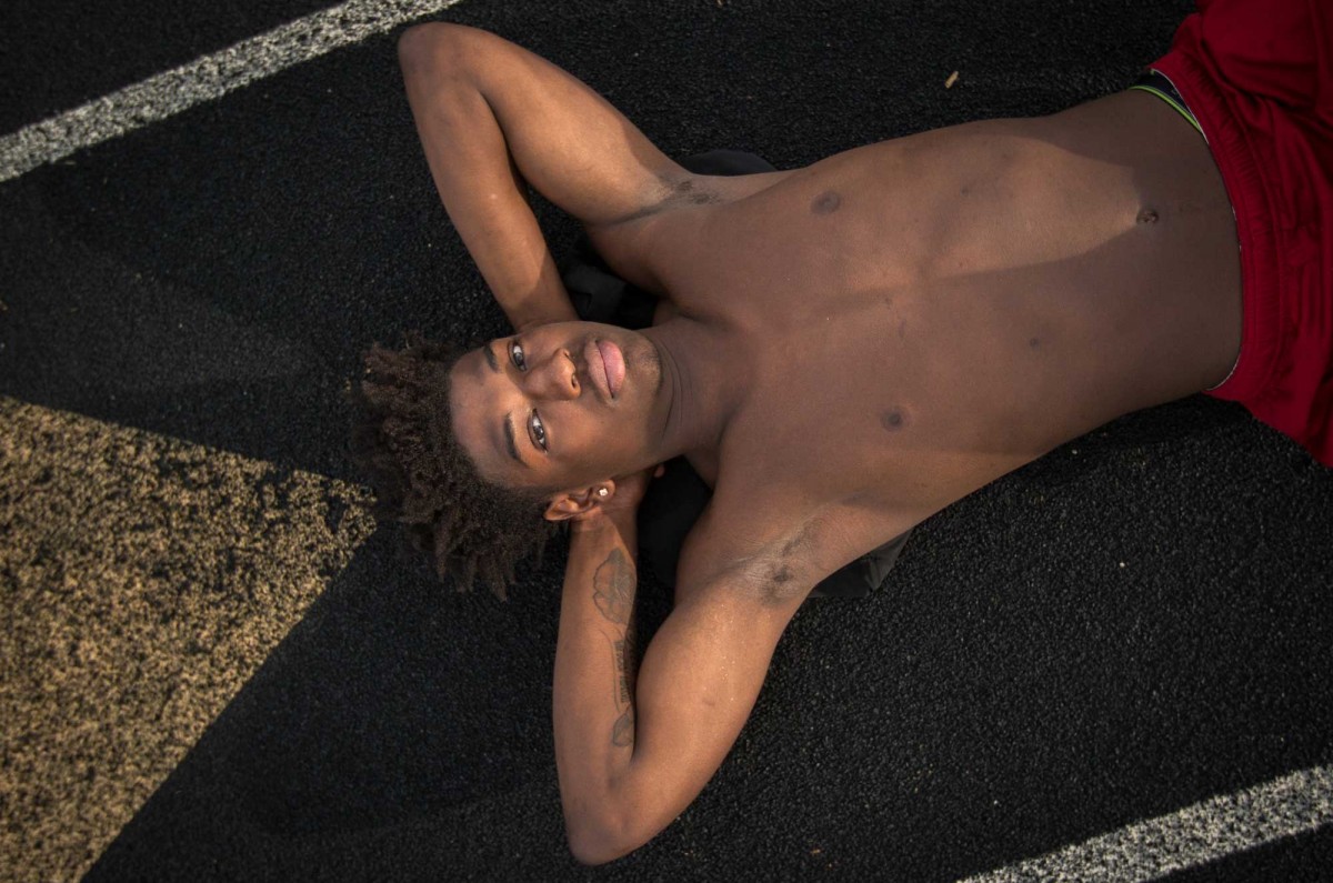 Dre Rhinehart will be attending Guilford College this coming Fall. He will be the first in his family to go to college and he says that it is something his mom would have wanted him to do. | 5.17.2018