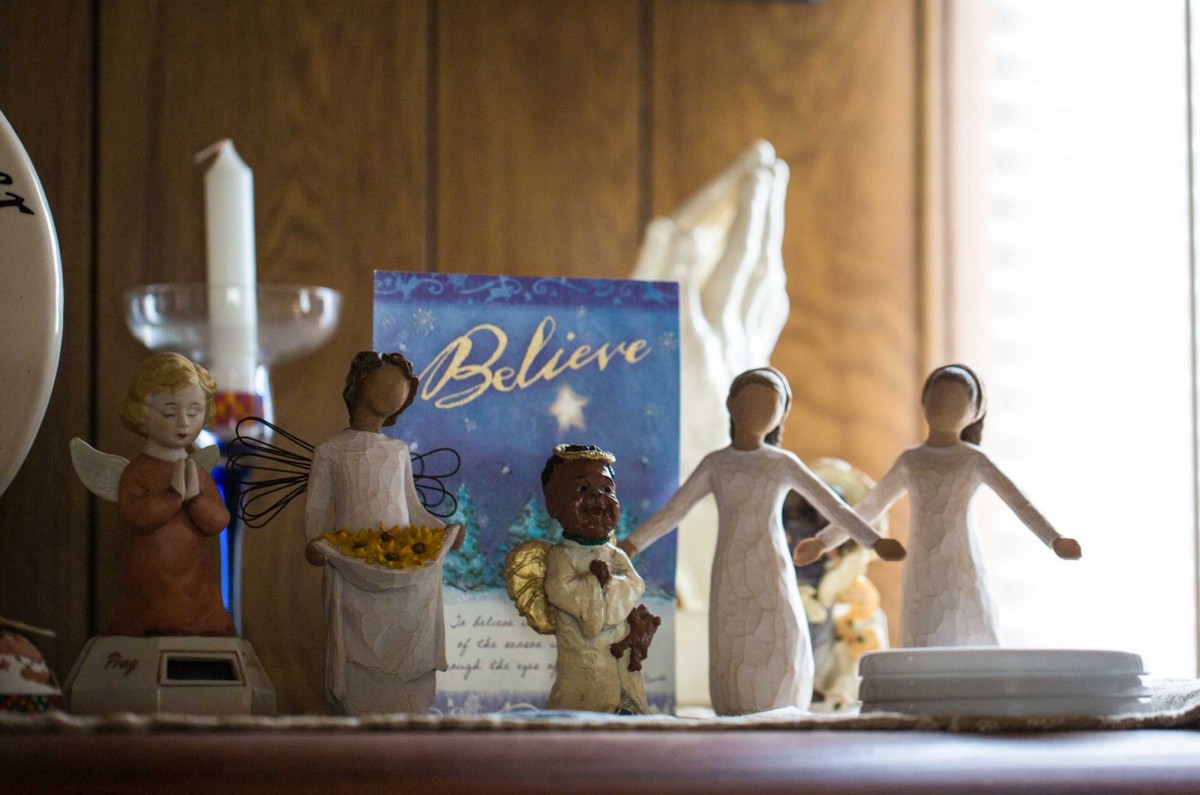 When asked what part of the house is the most representative of her life, Shuford pointed towards her faith.