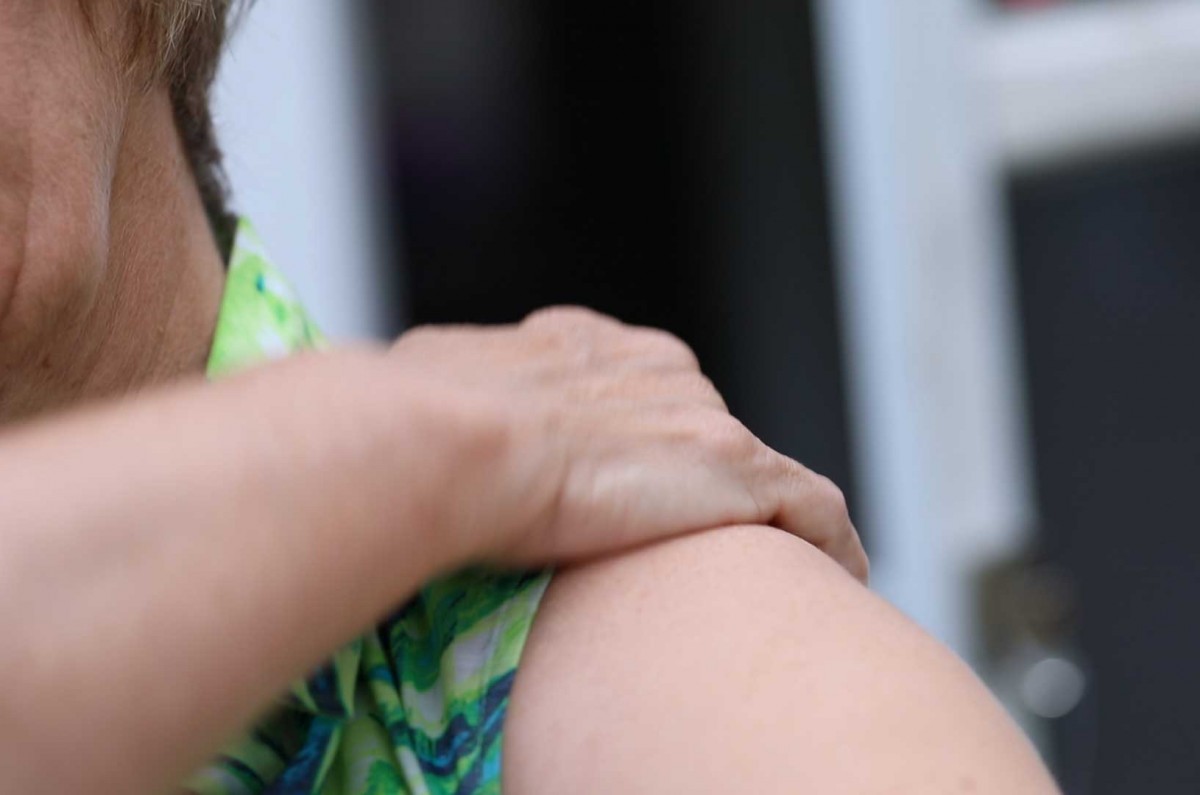 Mary uses a special technique to get rid of the stress in her body.