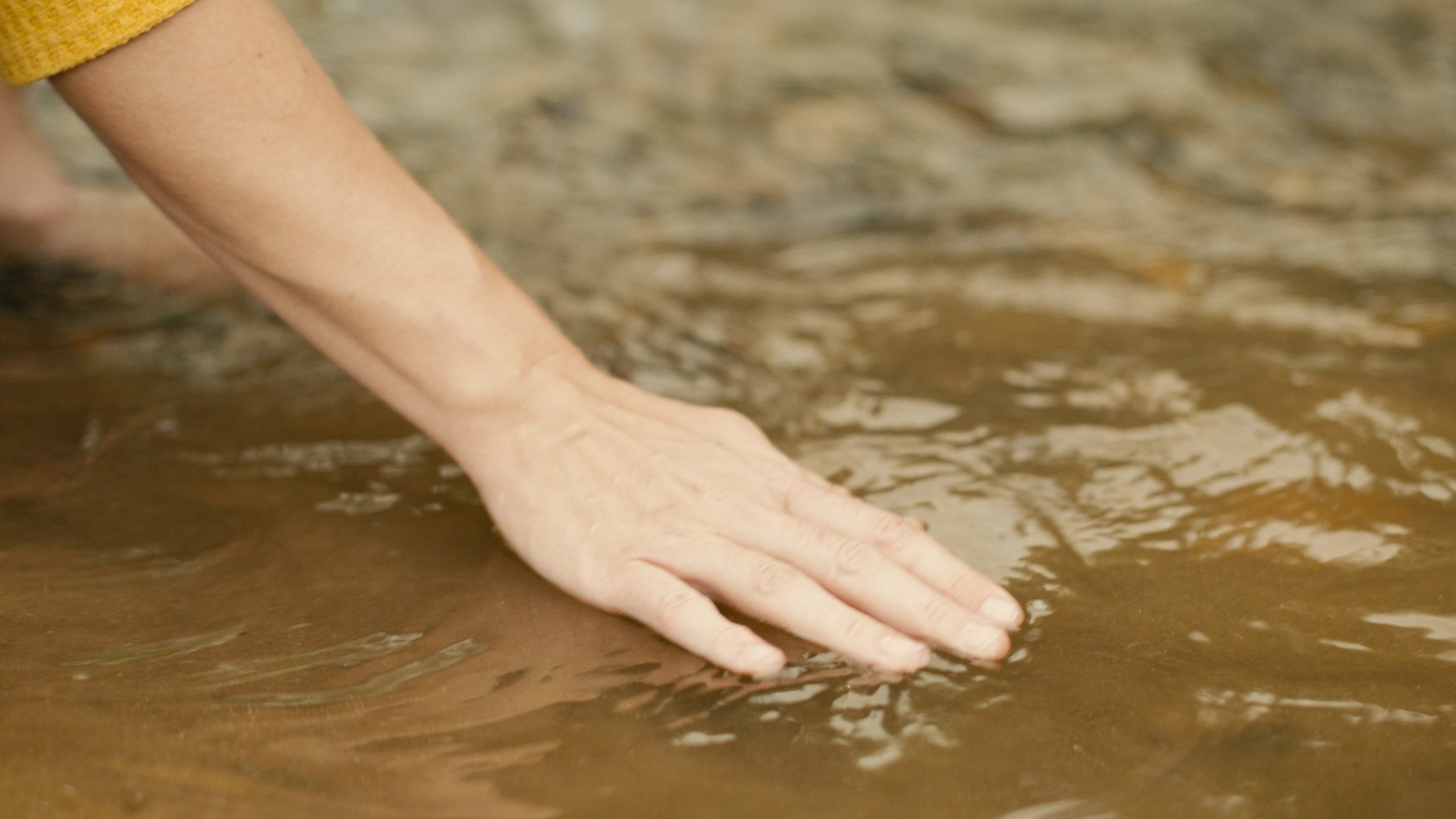 "Meeting the river where it's at and showing it that I still care for it, even though it's hurt me."